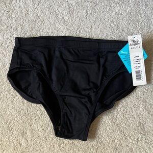 NWT Body Wrappers Black Dancewear Briefs